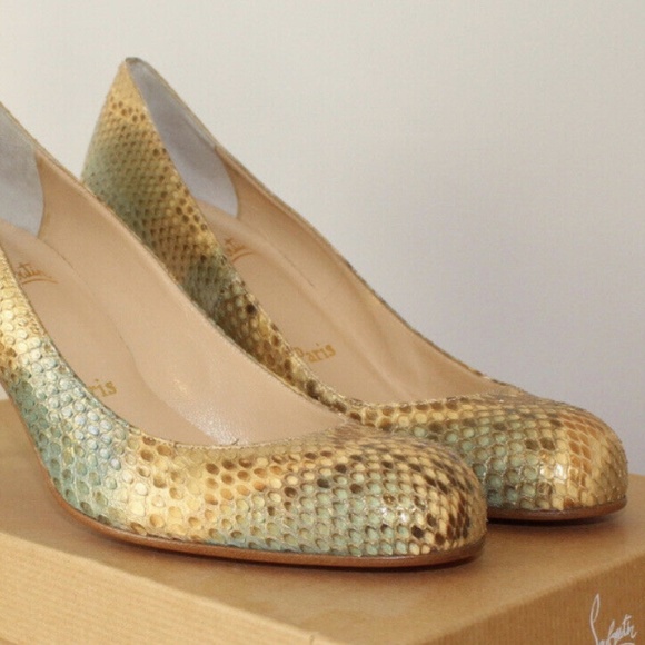 Christian Louboutin Multicolor Python Heels - Picture 3 of 12
